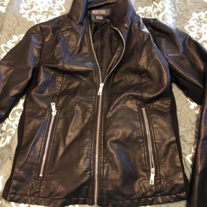 Kenneth Cole Faux Leather Jacket
